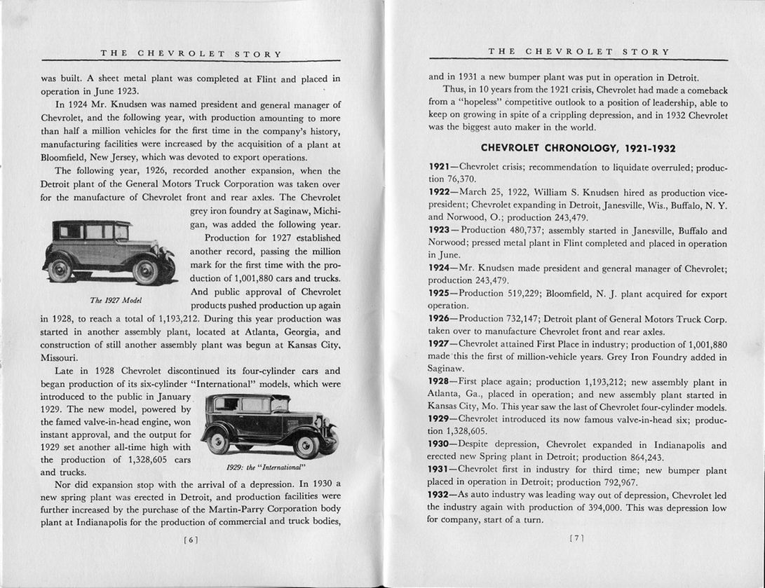 The Chevrolet Story - Published 1953 Page 9